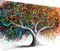 5D Tree Diamond Painting, Diamond Painting Tree Kits for Adults,Colorful Tree DIY Full Drill Crystal Rhinestone Arts and Crafts, Gem Art Paints with Diamond Home Wall Decor